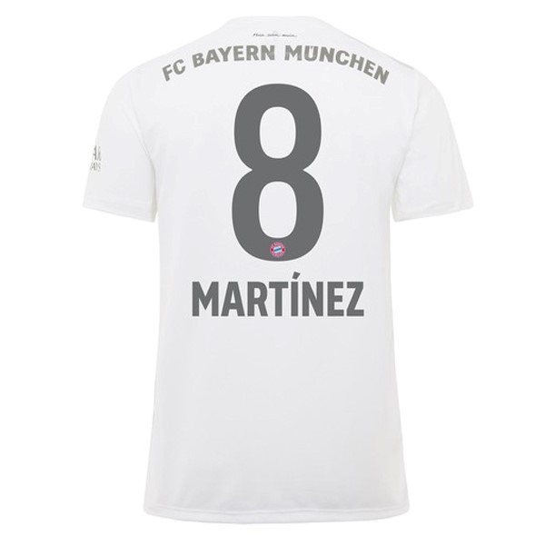 Camiseta Bayern Munich NO.8 Martinez Segunda equipación 2019-2020 Blanco